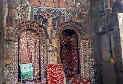 Debre Birhan Selassie Church Gondar Ethiopia compound wall photographic opportunities photography