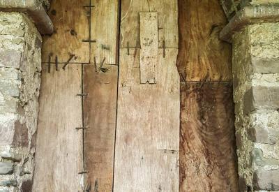 Debre Birhan Selassie Church Gondar Ethiopia narrative wall painting saint icon Ethiopia photography