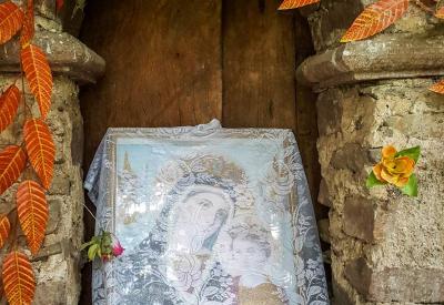 Debre Birhan Selassie Church Gondar Ethiopia floor-to-ceiling colour light interior photography