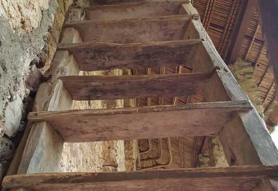 Debre Birhan Selassie Church Gondar Ethiopia Ethiopian Orthodox priest sacred interior photography