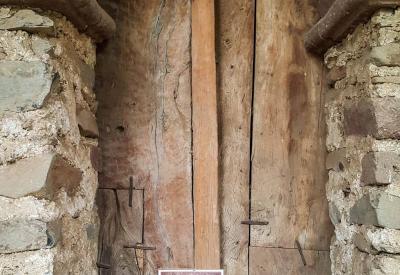 Debre Birhan Selassie Church Gondar Ethiopia painted altar screen biblical scenes photography Uyaphi
