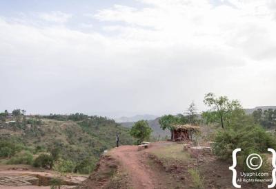 Bet Giyorgis Church Lalibela Ethiopia exterior uncovered freestanding rock-hewn church photography