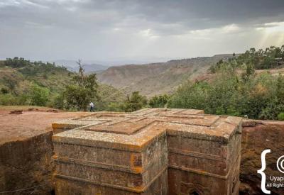 Bet Giyorgis Church Lalibela Ethiopia dramatic highland light cloud photography Uyaphi