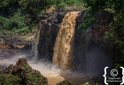 Blue Nile Falls Tis Isat Ethiopia 40 metres high dramatic waterfall Bahir Dar photography