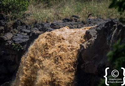 Blue Nile Falls Ethiopia full flood 700 metres wide Tis Isat Smoke of Fire photography