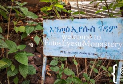 Entos Eyesu Monastery Ethiopian Orthodox priest church interior Lake Tana Ethiopia