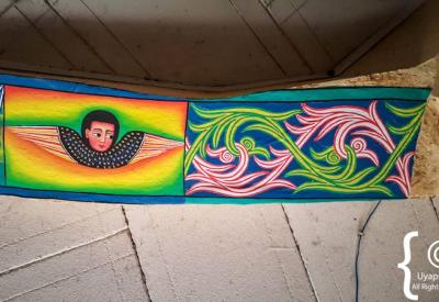 Entos Eyesu Monastery small museum crafts stall forest path Lake Tana Ethiopia