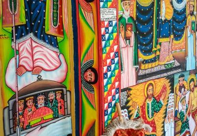 Entos Eyesu Monastery Lake Tana views hilltop church Bahir Dar Ethiopia photography