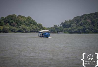 Entos Eyesu Monastery church hilltop Lake Tana panoramic views Ethiopia photography