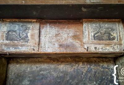 Lalibela Ethiopia rock church interior painted ceiling murals Orthodox Christian art