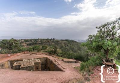 Ethiopian Orthodox pilgrims ceremonial robes Lalibela Northern Historical Route Ethiopia