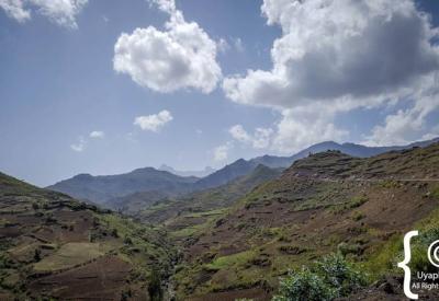 Simien Mountains Ethiopia dramatic cliff edge escarpment valley Ethiopia scenery