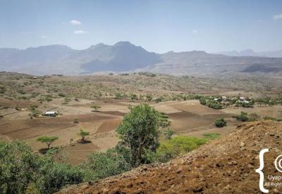 Ethiopian village rural highland community Northern Historical Route scenery photography
