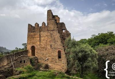 Fasil Ghebbi Gondar Ethiopia Banquet Hall Iyasu I castle ruins photography Uyaphi