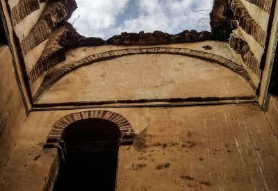 Fasil Ghebbi Gondar Ethiopia sunset golden hour castle silhouette photography Uyaphi