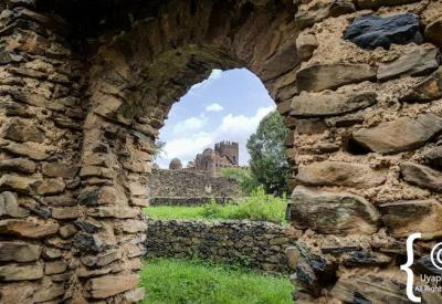 Fasil Ghebbi Gondar Ethiopia castle battlements dramatic highland sky photography Uyaphi
