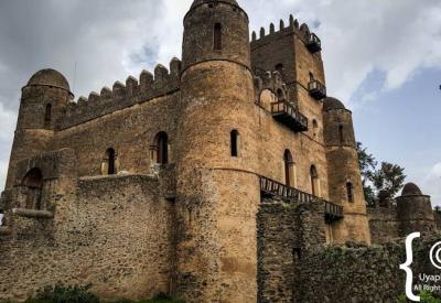 Fasil Ghebbi Gondar Ethiopia multiple castle structures added successive Ethiopian emperors photography