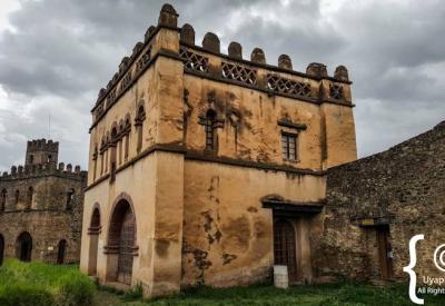 Fasil Ghebbi Gondar Ethiopia WWII British bombing accidental damage history Northern Ethiopia