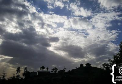 Lalibela Ethiopia sunset golden hour mountain silhouette Northern Ethiopia photography