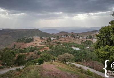 Lalibela Ethiopia children school uniforms highland town Northern Historical Route photography