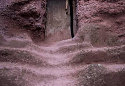 Lalibela Northern Cluster stairway to heaven end dark tunnel Lalibela Ethiopia photography