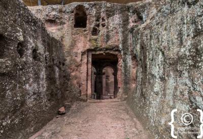 Lalibela Southern Cluster Biete Amanuel House Emmanuel carved solid granite Lalibela Ethiopia