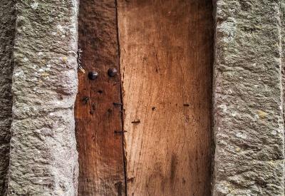 Lalibela Southern Cluster rock-hewn church tunnel underground pathway carved granite Ethiopia