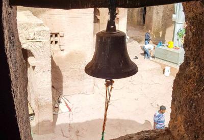 Lalibela Southern Cluster dramatic scale hewn church granite walls Ethiopia photography