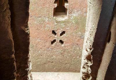 Lalibela Southern Cluster Biete Amanuel House Emmanuel carved solid granite Lalibela Ethiopia