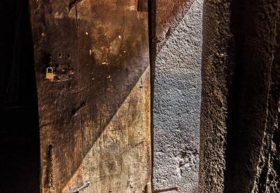Lalibela Southern Cluster protective tarpaulin UNESCO preservation rock churches Ethiopia