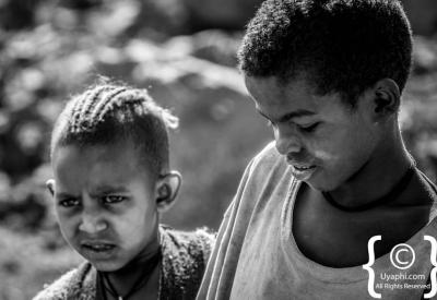 Ethiopian young woman striking features proud gaze Northern Historical Route photography