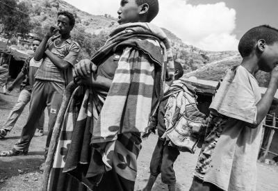 Ethiopian market day crowd Northern Historical Route Lalibela people photography
