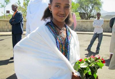 Ethiopian shepherd boy highland plateau Simien Mountains livestock people photography