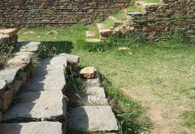 Dungur ruins Axum Ethiopia excavated Aksumite rooms chambers Northern Ethiopia photography