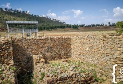 Dungur ruins Axum Ethiopia excavated Aksumite rooms chambers Northern Ethiopia photography