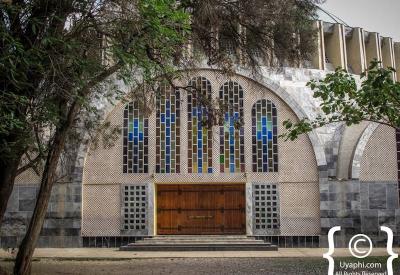 St Mary of Zion Axum Ethiopia Ark of Covenant small chapel adjacent main church photography