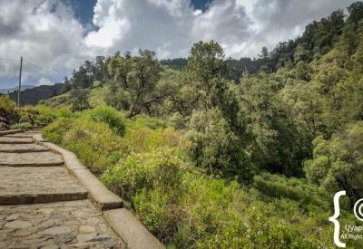 Yemrehanna Kristos Ethiopia granite wooden struts combined construction ancient church photography