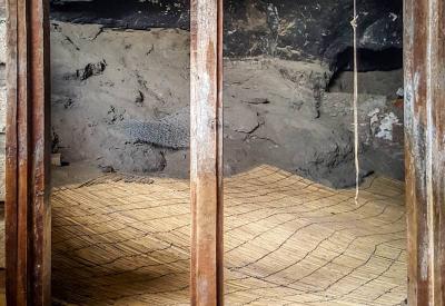 Yemrehanna Kristos Ethiopia cave interior beautiful traditional church Africa Olive Wood