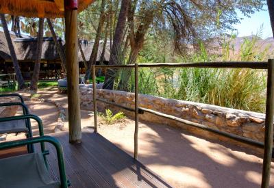 Omarunga Lodge dining area great food Kunene River Kaokoland Damaraland Namibia