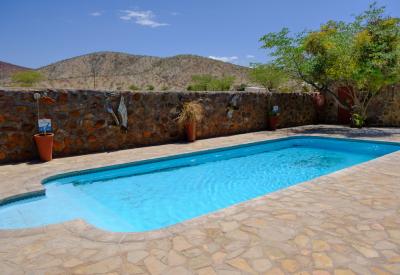 Omarunga Lodge en-suite bathroom tented suite Kunene River Kaokoland Namibia