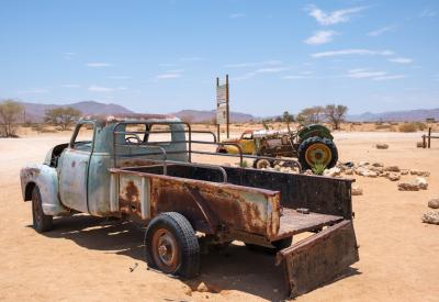 Solitaire Namibia building facades signage iconic desert stop Namib photography