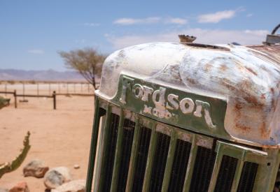 Solitaire Namibia rusting car wrecks desert iconic photography Namib Desert