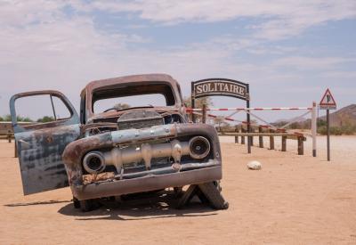 Solitaire Namibia tyre repair fuel petrol Namib Desert essential stop photography