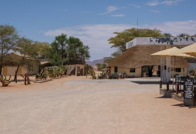 Solitaire Namibia petrol station middle of nowhere Namib Desert Sossusvlei road