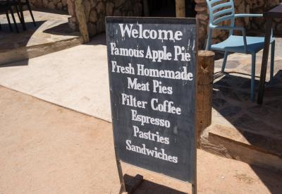 Solitaire Namibia petrol station middle of nowhere Namib Desert Sossusvlei road