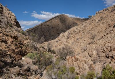 Distant desert views BullsPort Rock Arch Namib Naukluft National Park Namibia