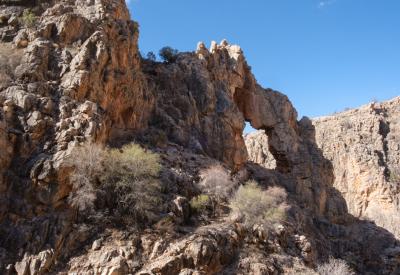 Distant desert views BullsPort Rock Arch Namib Naukluft National Park Namibia