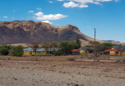 Büllsport Guestfarm rock arch 4x4 trail Naukluft Mountains views Namibia photography