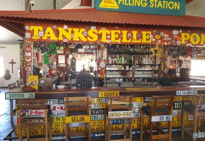 Canyon Roadhouse exterior vintage motor vehicle memorabilia Fish River Canyon Namibia
