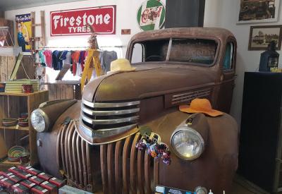 Canyon Roadhouse exterior vintage motor vehicle memorabilia Fish River Canyon Namibia
